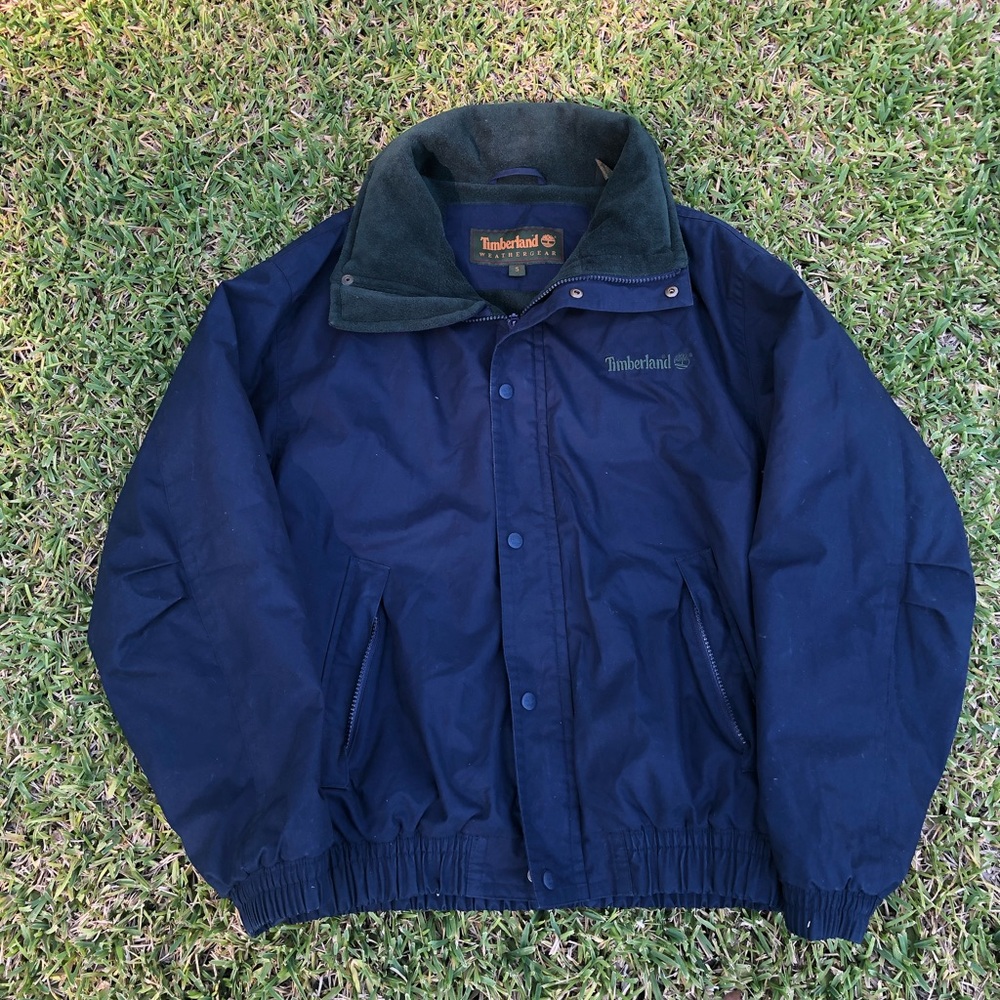 Vintage timberland bomber windbreaker jacket thick